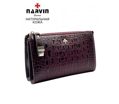 Клатч мужской NARVIN 9450-Bambino Burgundy