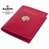 Обложка для документов NARVIN 9161-Polo Red