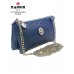 Клатч NARVIN 9245-Ostrich D.Blue