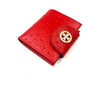 Кошелек NARVIN 9582-Ostrich Red