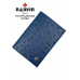 Обложка для документов NARVIN 9158-Ostrich D.Blue