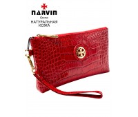 Сумочка для телефона NARVIN 9247-Croco Red