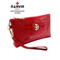 Сумочка для телефона NARVIN 9247-Croco Red