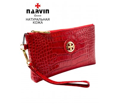 Сумочка для телефона NARVIN 9247-Croco Red