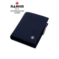 Мужской кожаный бумажник 9648-Polo Black