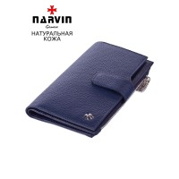 Кошелек NARVIN 9686-Polo D.Blue