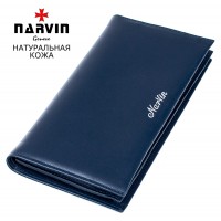 Бумажник 9655-Palermo D.Blue/Red
