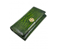 Кошелек NARVIN 9575-Croco Green