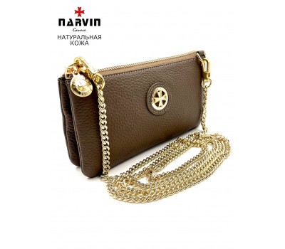 Клатч NARVIN 9245-Polo Brown
