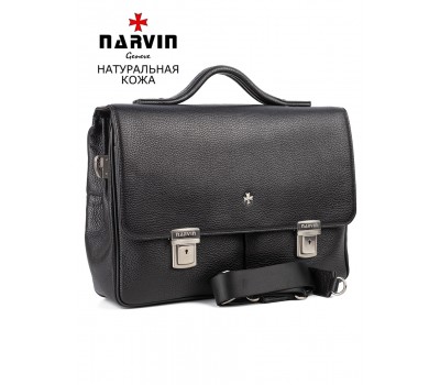 Портфель мужской кожаный 9738-Polo Black